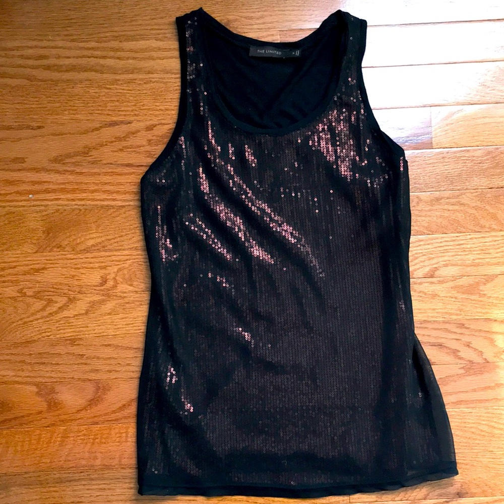 Limited black sequin top